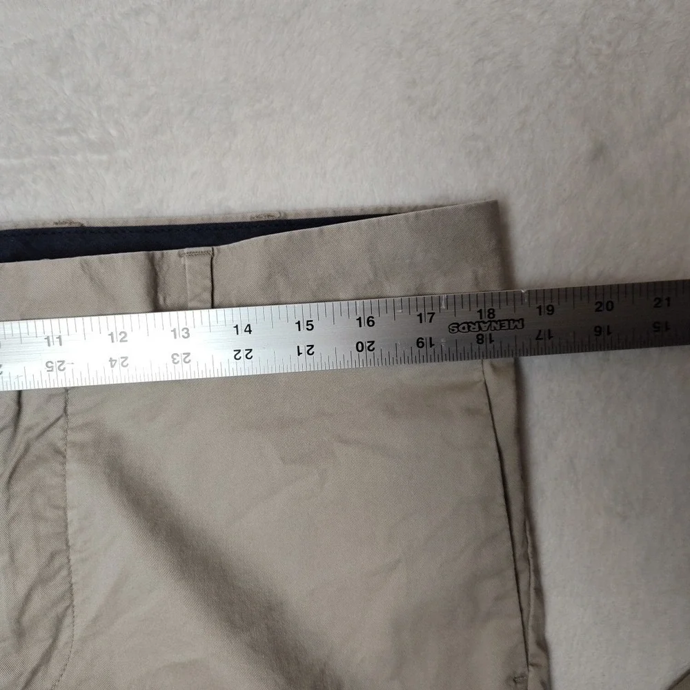 Moss London Pants Mens 36x31 Beige Chino‎ Slim Tapered Cotton Lyocell Stretch
